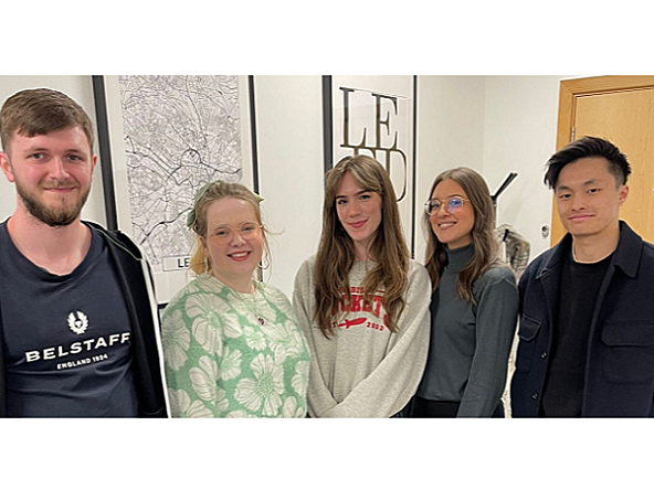 From left to right: Logan Doig, Emily Herbert, Lucy Hart, Karolina Lydka, Tommy Tsang